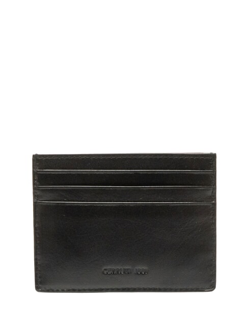 CERRUTI MARCUS Flacher Kartenhalter aus Leder Schwarz - Brieftaschen Herren