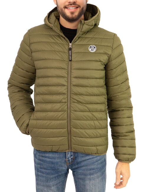 NORTH SAILS PADDED Wattierte Jacke mit Kapuze efeugrün - Daunenjacken für Herren