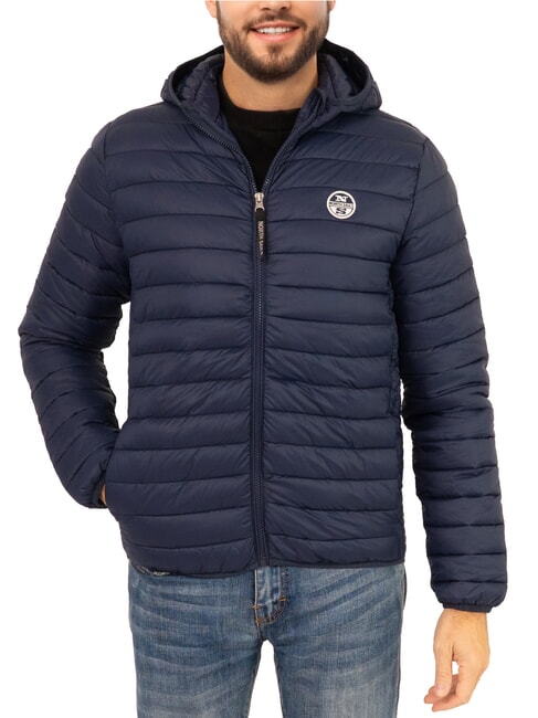 NORTH SAILS PADDED Wattierte Jacke mit Kapuze Navy blau - Daunenjacken für Herren