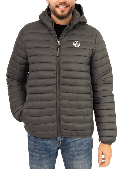 NORTH SAILS PADDED Wattierte Jacke mit Kapuze Asphalt - Daunenjacken für Herren