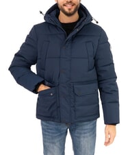 NORTH SAILS PADDED Mittellange Daunenjacke mit Kapuze Navy blau - Daunenjacken für Herren - 1