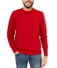 NORTH SAILS N|S Rundhalspullover mit Logostickerei Pompejanisches Rot - Herrenpullover - 1