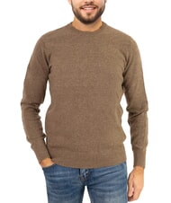 NORTH SAILS N|S Rundhalspullover mit Logostickerei fossil melange - Herrenpullover - 1