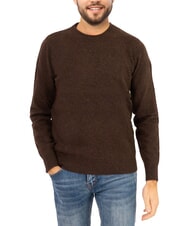 NORTH SAILS N|S Rundhalspullover mit Logostickerei Kakao - Herrenpullover - 1