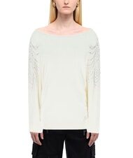 GUESS BAT SLEEVE LORETTA Pullover mit U-Boot-Ausschnitt und lockerer Passform - Damenpullover