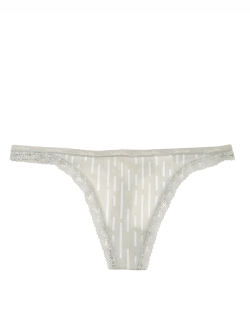 CALVIN KLEIN CK Stringtanga mit Spitze Morsestreifen-reicher Ton - Damenslip