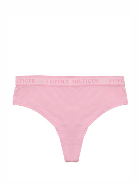 TOMMY HILFIGER TH Hochgeschnittener Stringtanga mit Logo-Gummibund klassisches Rosa - Damenslip
