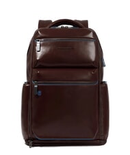 PIQUADRO BLUE SQUARE  15,6-Zoll-Laptop-Rucksack aus Leder - PC-Rucksäcke