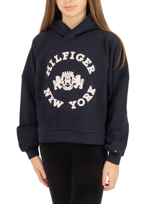 TOMMY HILFIGER TH KIDS Kapuzenpullover mit Wappen Wüstenhimmel - Sweatshirts Kinder