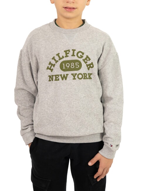 TOMMY HILFIGER TH KIDS Kinder-Sweatshirt mit Aufdruck neues hellgrau meliert - Sweatshirts Kinder