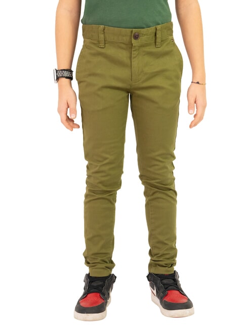 TOMMY HILFIGER TH KIDS Chinohosen für Kinder Putting Grün - Kinderhosen