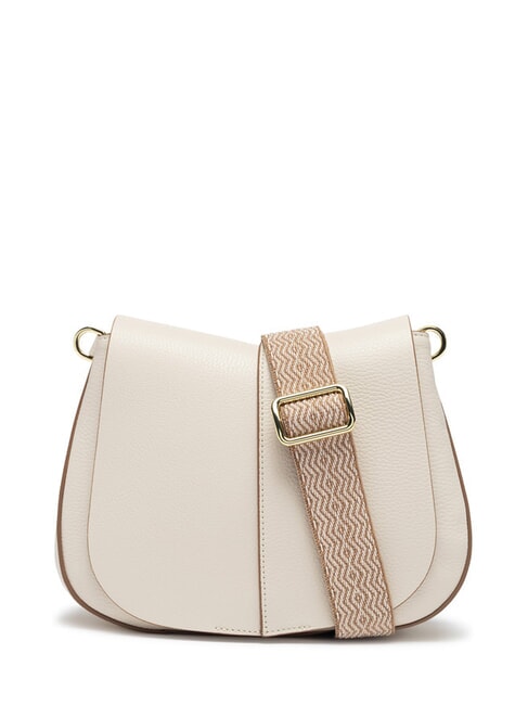 GIANNI CHIARINI HELENA ROUND Ledertasche mit doppeltem Schultergurt MARMOR - Damentaschen