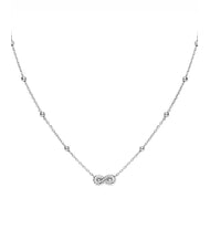 AMEN COCCOLE Halskette mit Unendlichkeitssymbol und Kugeln - Halsketten