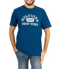 TOMMY HILFIGER TH Kurzarm-T-Shirt in regul&auml;rer Passform tiefes Indigo - Herren-T-Shirts - 1