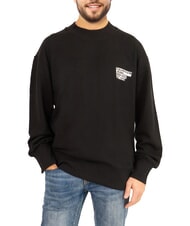 CALVIN KLEIN CK JEANS Sweatshirt mit Rundhalsausschnitt, gro&szlig;em Print und lockerer Passform ck schwarz - Sweatshirts Herren - 1