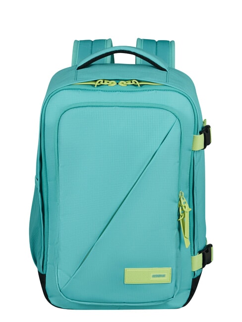 AMERICAN TOURISTER TAKE2CABIN S Underseater-Rucksack ok Ryanair staubiges Türkis/Limette - Rucksäcke für Schule &amp; Freizeit