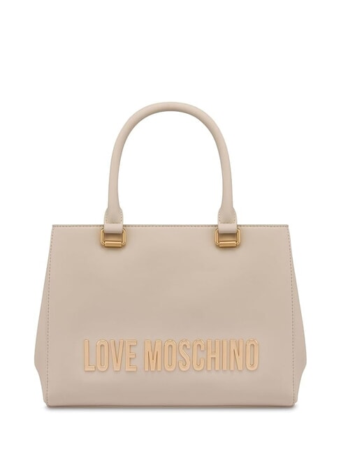 LOVE MOSCHINO BOLD LOVE Handtasche mit Schultergurt Elfenbein - Damentaschen
