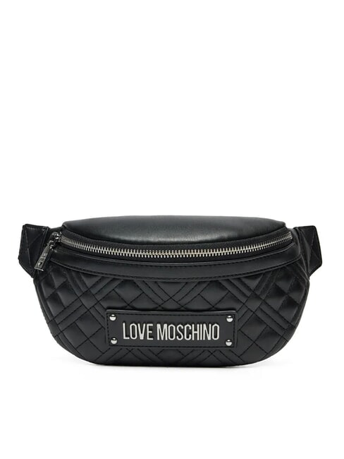 LOVE MOSCHINO QUILTED Gürteltasche Schwarz Schwarz - Damentaschen