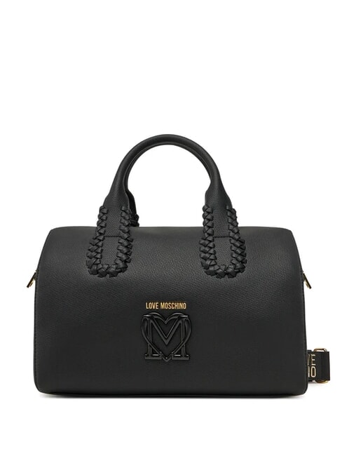 LOVE MOSCHINO BRAIDED Schultertasche mit Schultergurt Schwarz - Damentaschen