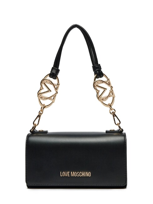 LOVE MOSCHINO JEWEL Schultertasche mit Klappe Schwarz - Damentaschen