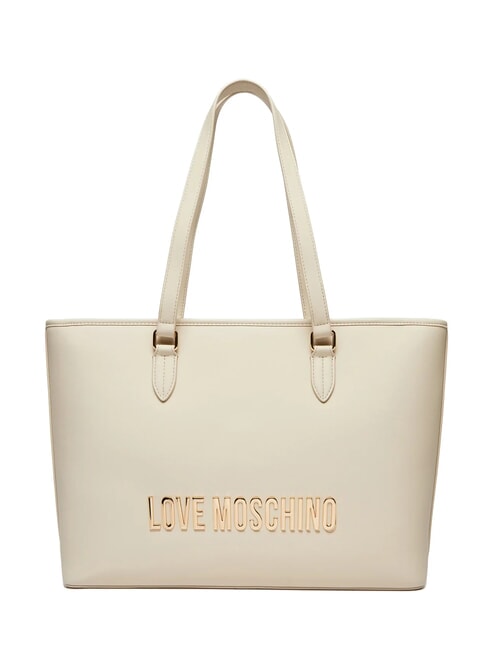 LOVE MOSCHINO BOLD LOVE Schulter-Einkaufstasche Elfenbein - Damentaschen