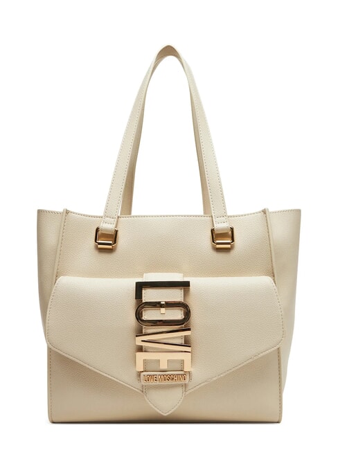 LOVE MOSCHINO LOVEBUG Schultertasche mit Fach Elfenbein - Damentaschen