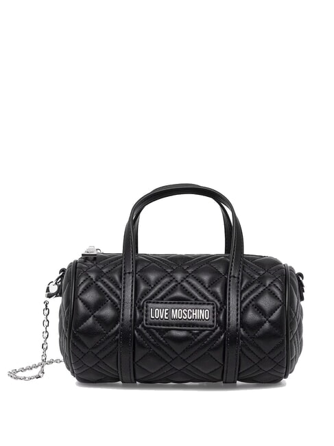 LOVE MOSCHINO QUILTED Schultertasche mit Schultergurt Schwarz Schwarz - Damentaschen