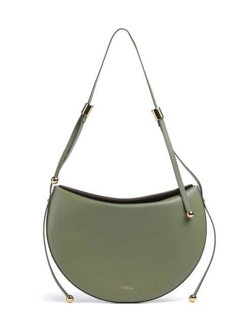 FURLA MOONSTONE  Schultertasche, Leder Avocado - Damentaschen
