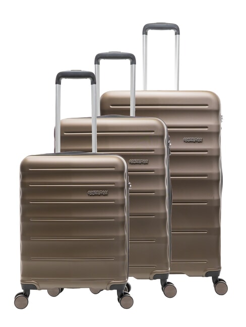AMERICAN TOURISTER SPEEDLINK Set mit 3 Trolleys: Kabinenwagen, mittelgroß, groß perle / creme - Trolleyset