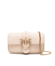 PINKO LOVE ONE POCKET Umhängetasche aus Leder - Damentaschen