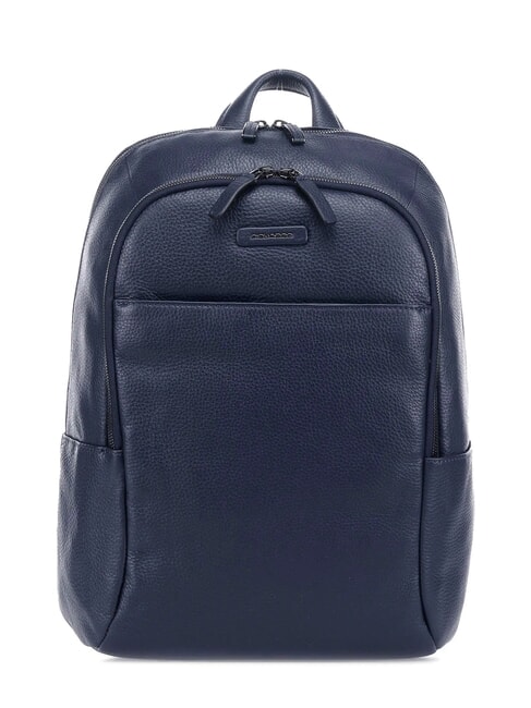 PIQUADRO MODUS SPECIAL Lederrucksack für PC 14 " Blau - PC-Rucksäcke