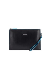 PIQUADRO BLUE SQUARE Flache Clutch aus Leder - Damentaschen