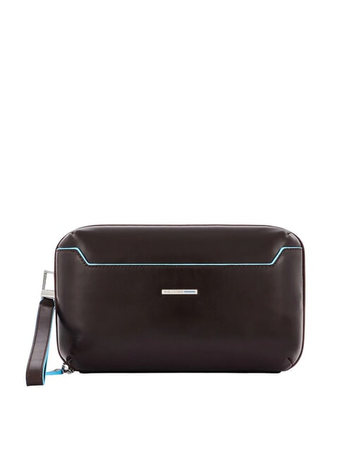 PIQUADRO BLUE SQUARE Organisierte Clutch aus Leder MAHAGONI - Tablettmappe &amp; Organizer