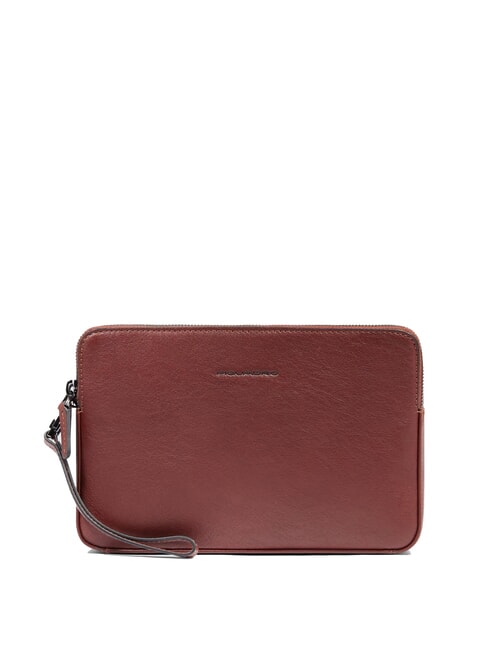 PIQUADRO BLACK SQUARE Herren-Clutch aus Leder mit Handgelenkschlaufe LEDER - Tablettmappe &amp; Organizer