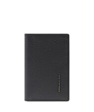 PIQUADRO MODUS SPECIALE Geldb&ouml;rse aus geh&auml;mmertem Leder Schwarz - Brieftaschen Herren - 1