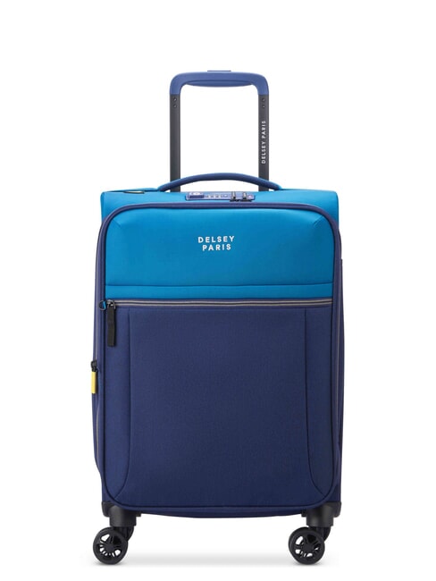DELSEY BROCHANT 3 Erweiterbarer Handgepäcktrolley Meeresblau - Handgepäck