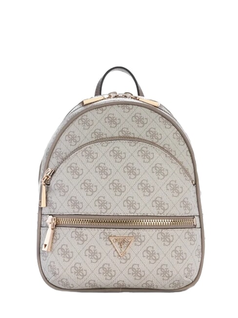 GUESS MANHATTAN 2 Kleiner Rucksack mit 4G-Pfingstrosen-Logo Logo in dunklem Taupe - Damentaschen