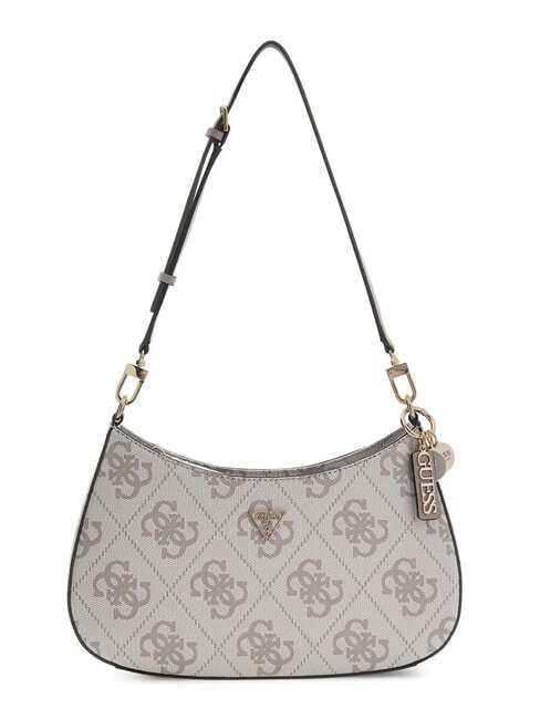 GUESS NOELLE 2 Schultertasche mit 4G-Logoprint Logo in dunklem Taupe - Damentaschen