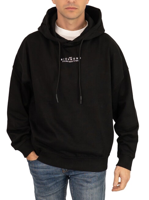 JOHN RICHMOND KAHIN Hoodie mit lockerer Passform Schwarz - Sweatshirts Herren