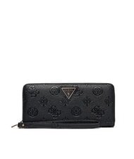 GUESS CRESIDIA 2 Gro&szlig;e Geldb&ouml;rse mit Rei&szlig;verschluss schwarzes Logo - Brieftaschen Damen - 1