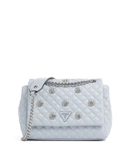 GUESS EVERLEE Mini-Schultertasche / Umh&auml;ngetasche nebliges Blau - Damentaschen - 1
