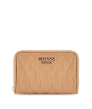 GUESS VALLA Mittelgro&szlig;e Geldb&ouml;rse mit Rei&szlig;verschluss BEIGE - Brieftaschen Damen - 1