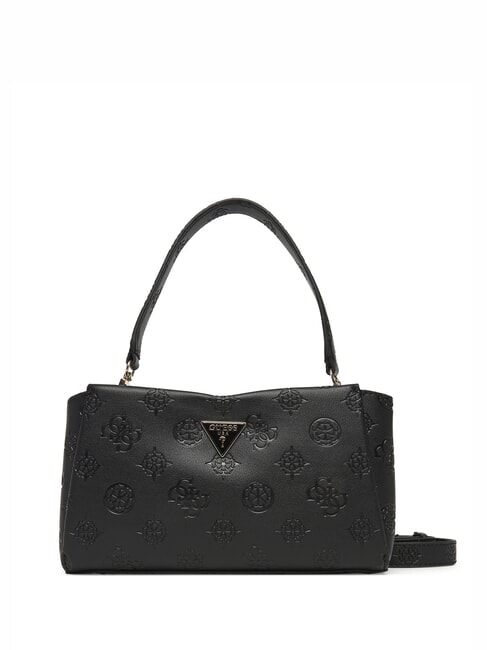 GUESS TISHA Handtasche mit Schulterriemen schwarzes Logo - Damentaschen
