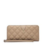 GUESS GIULLY 2 Gro&szlig;e, gesteppte Geldb&ouml;rse mit Rei&szlig;verschluss BEIGE - Brieftaschen Damen - 1
