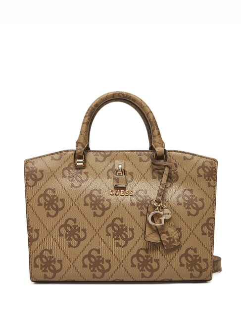 GUESS QUEENSLAND Handtasche mit 4G-Logoprint MILCH-LOGO - Damentaschen