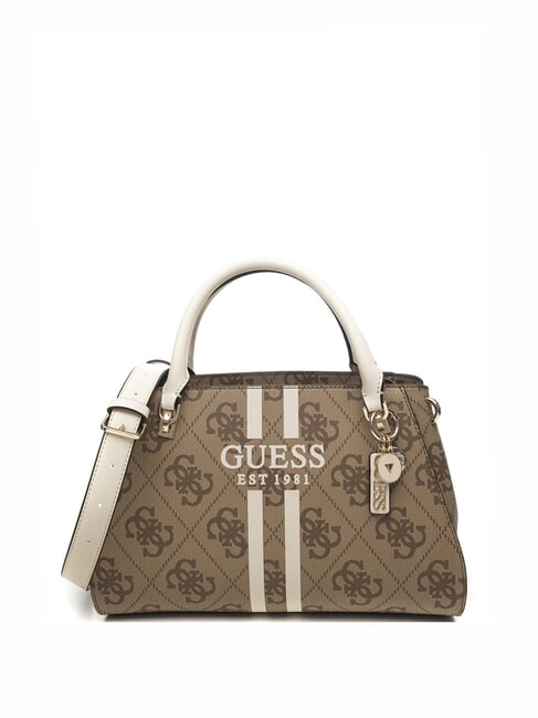 GUESS NOELLE 2 LUXURY Handtasche mit Schulterriemen MILCH-LOGO - Damentaschen