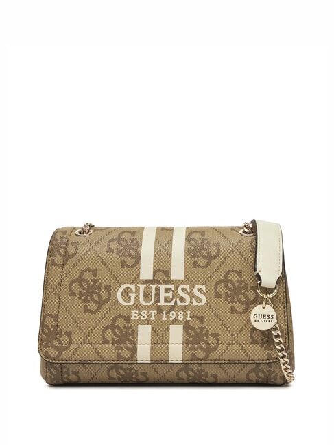 GUESS NOELLE 2 Schultertasche mit Logo, Umhängetasche MILCH-LOGO - Damentaschen