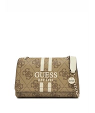 GUESS NOELLE 2 Schultertasche mit Logo, Umhängetasche MILCH-LOGO - Damentaschen - 1
