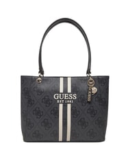 GUESS NOELLE Bedruckte Schultertasche Kohle - Damentaschen - 1