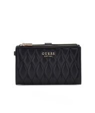 GUESS VALLA Gro&szlig;e gesteppte Geldb&ouml;rse SCHWARZ - Brieftaschen Damen - 1